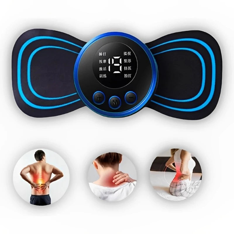 Mini massageador elétrico portátil para alívio da dor muscular cervical