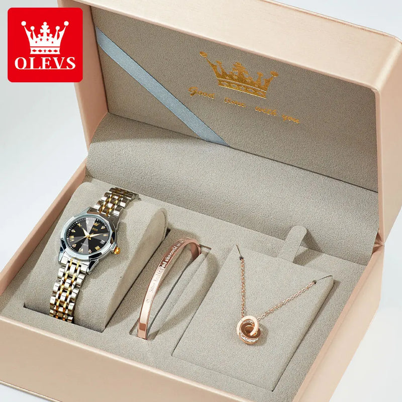 Relógio de quartzo de luxo para mulheres