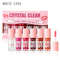 6 peças/conjunto Hidratante Geléia Óleo Labial Hidratante de longa duração Suave Brilhante.
