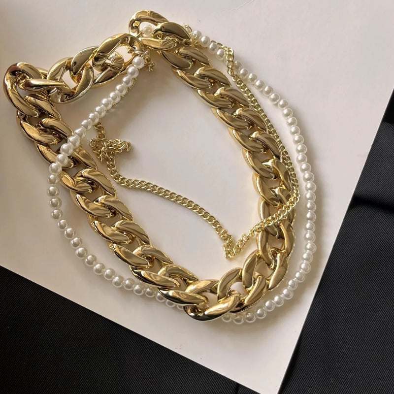 Colar elegante com pérola para Mulheres