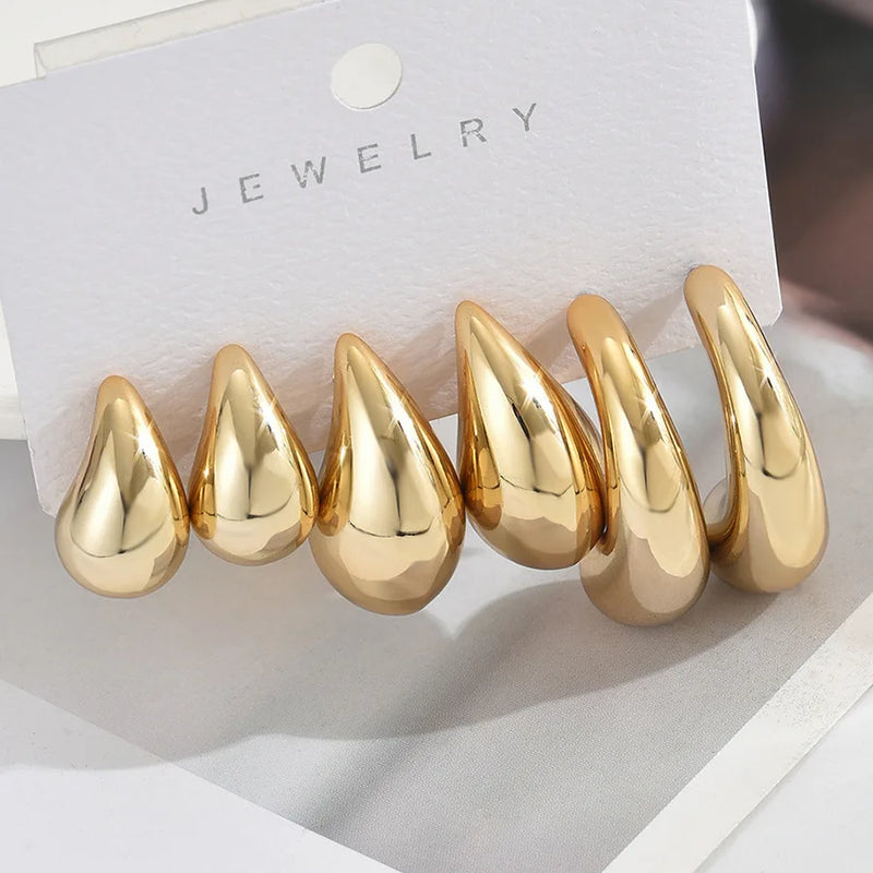 6Pcs Classico brincos Conjunto para Mulheres