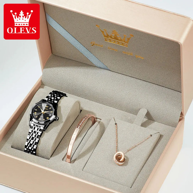 Relógio de quartzo de luxo para mulheres