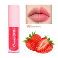 Conjunto de 6 gloss labiais que mudam de cor, hidratante com aroma frutado.