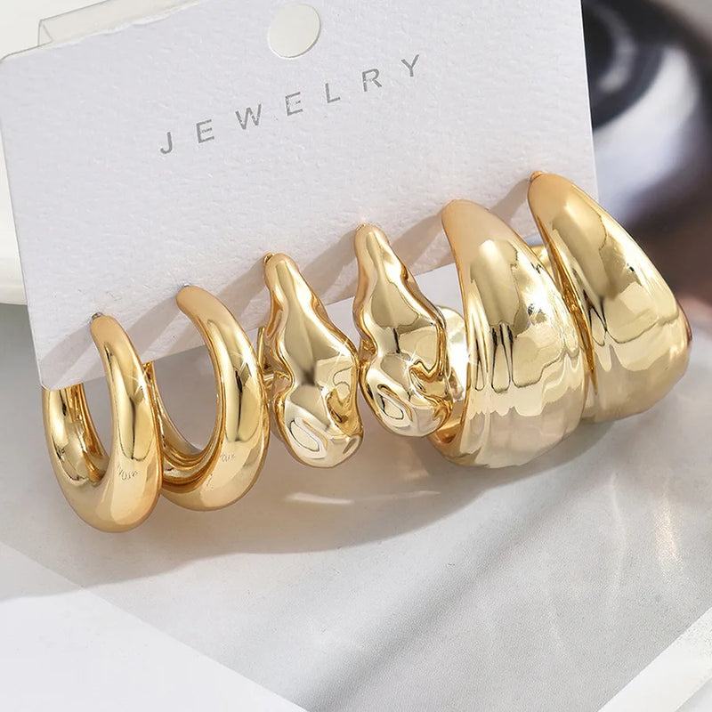 6Pcs Classico brincos Conjunto para Mulheres