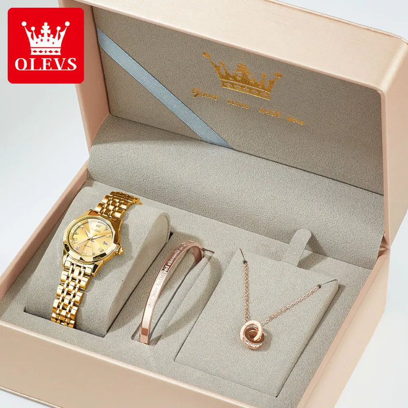 Relógio de quartzo de luxo para mulheres