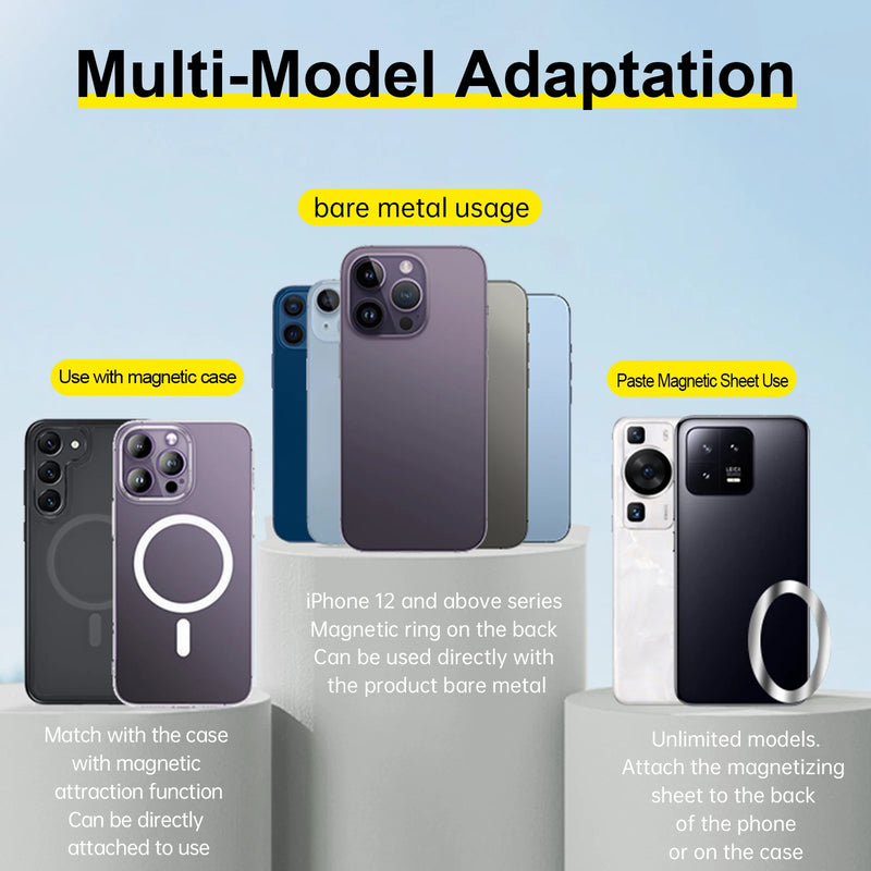 TELESIN  Tripé magnético para selfies com controle remoto para celular para iPhone, HUAWEI XIAOMI SAMSUNG
