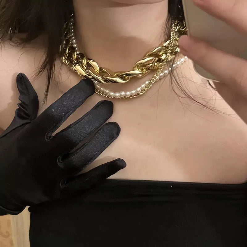 Colar elegante com pérola para Mulheres