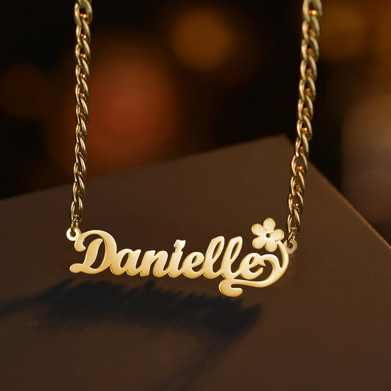 Colares com nome personalizado Aço inoxidável personalizado