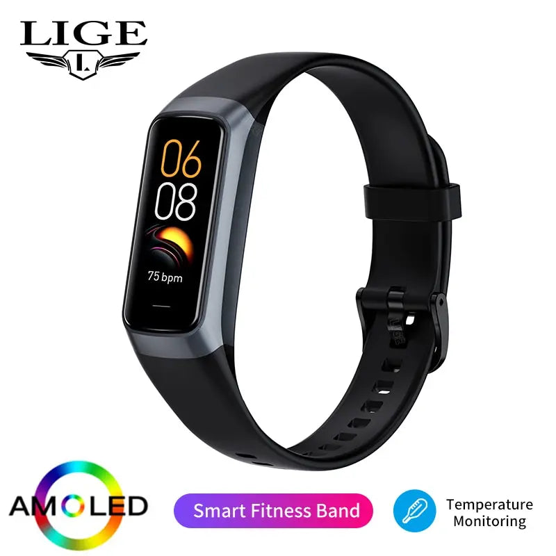 Smart Band para Mulheres com Frequência Cardíaca a Prova D'Água e Rastreador de Fitness