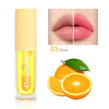 Conjunto de 6 gloss labiais que mudam de cor, hidratante com aroma frutado.