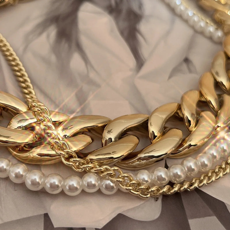Colar elegante com pérola para Mulheres
