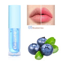 Conjunto de 6 gloss labiais que mudam de cor, hidratante com aroma frutado.