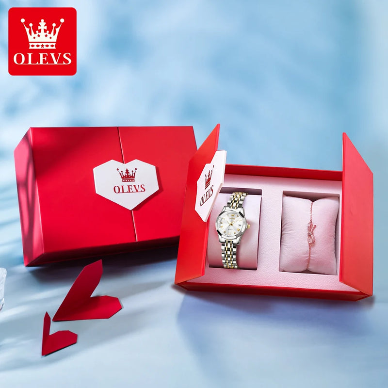 Relógio de quartzo de luxo para mulheres