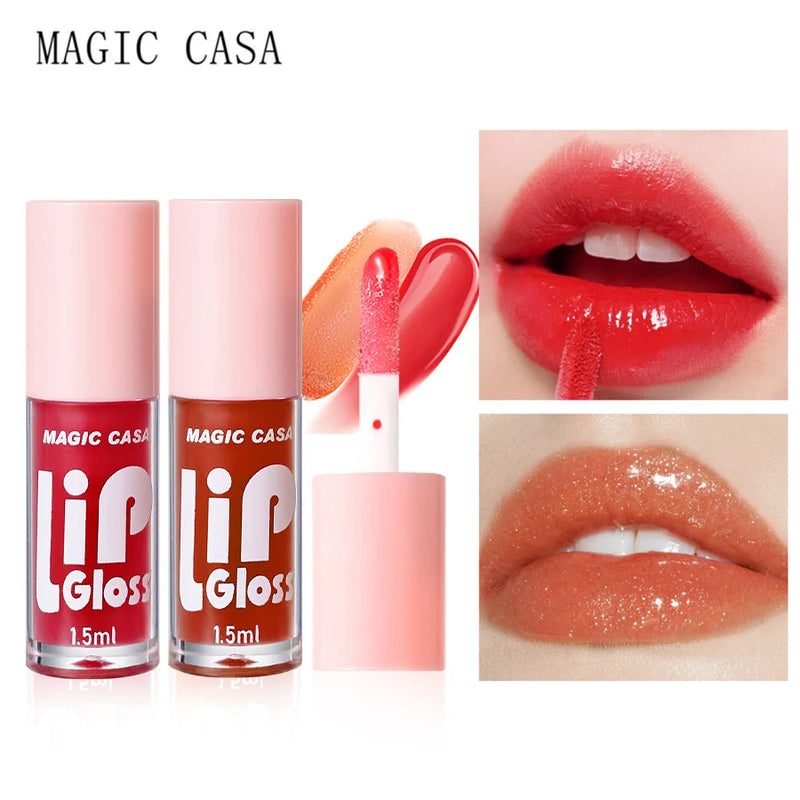 6 peças/conjunto Hidratante Geléia Óleo Labial Hidratante de longa duração Suave Brilhante.